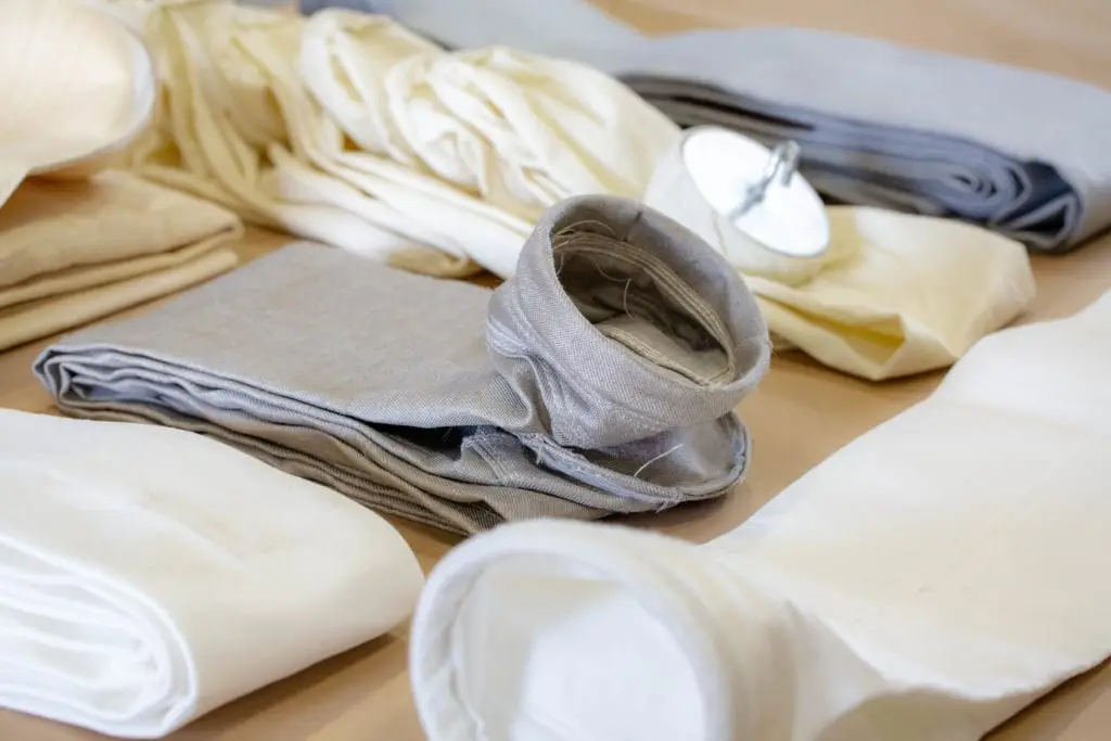 the finish of filter bag