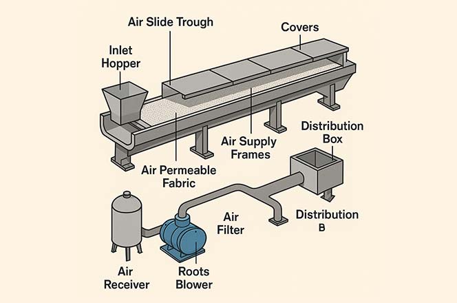 Key Components of an Air Slide System and Their Functions
