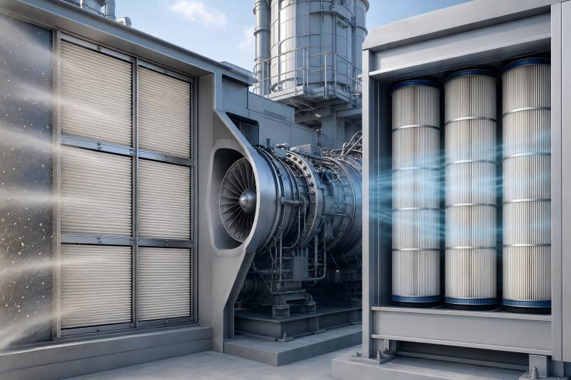 Cartridge Filter vs Panel Filter for Gas Turbine Air Intake Systems