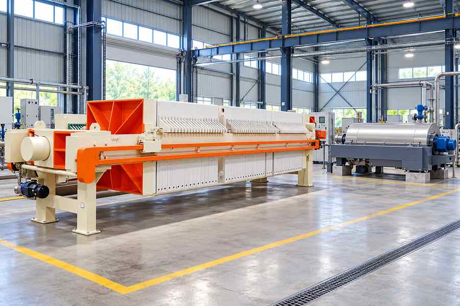 Filter Press And Centrifuge Sludge Dewatering