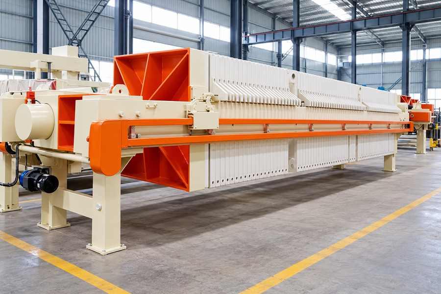Filter Press Plate Stack And Service Access