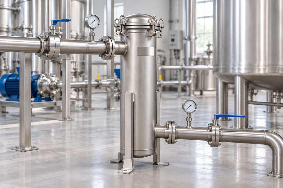 Liquid Filter Pressure Drop Housing