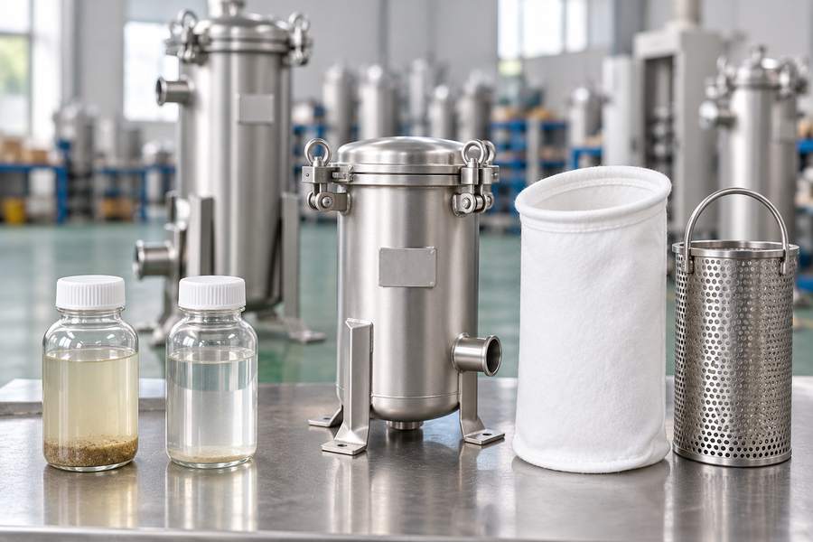 Liquid Filter Samples And Bag Components
