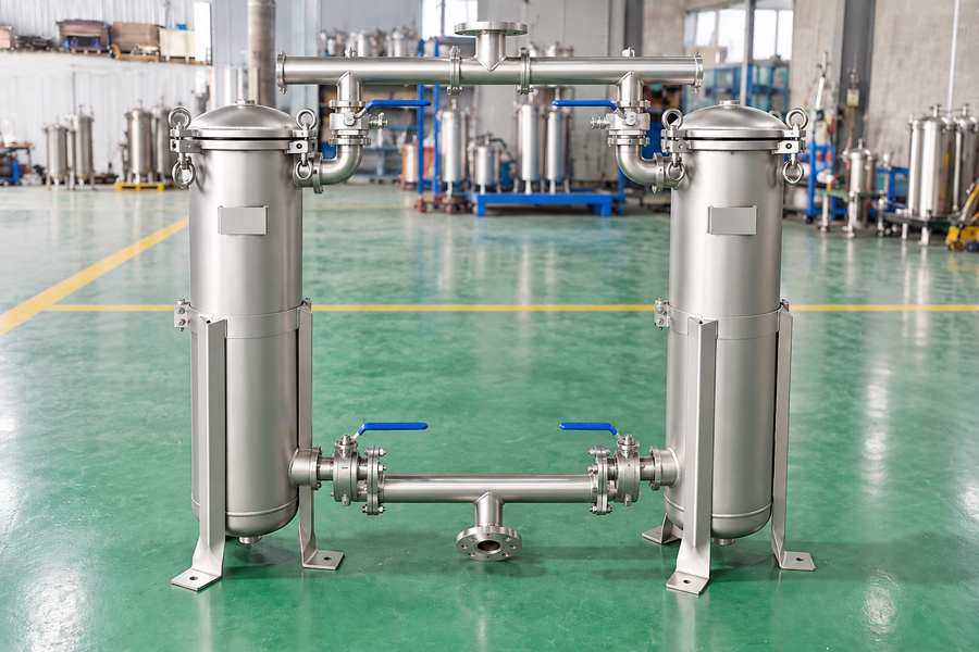 Parallel Liquid Bag Filter Housings